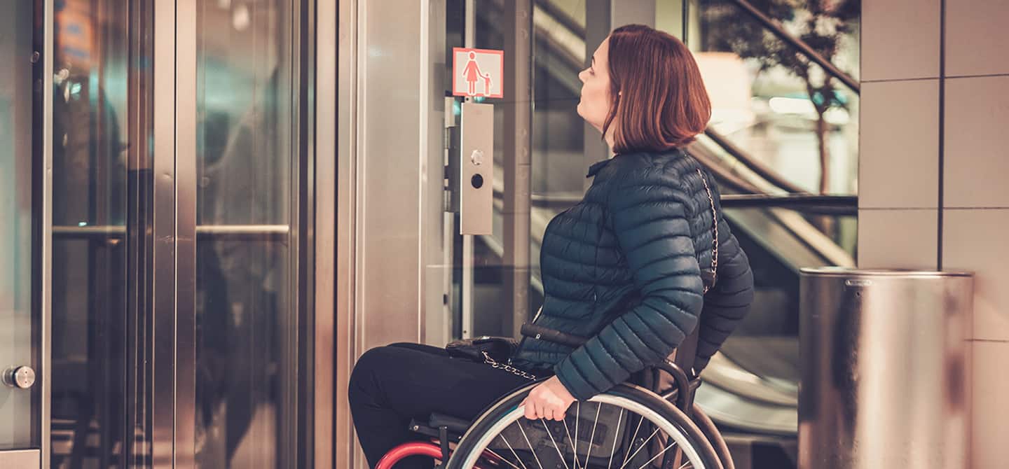 woman in wheelchair