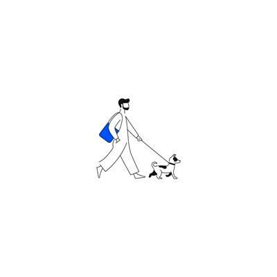 img_KONE Illustration dog walker
