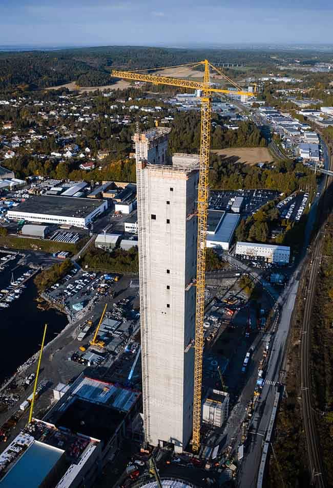 The sky is not the limit – KONEs största hissmotor installerad i Skandinavien